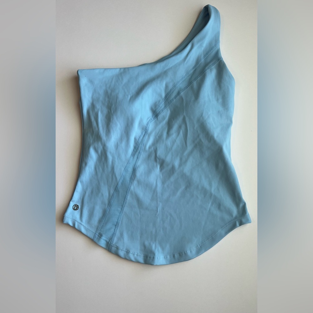BuffBunny one shoulder tank with built in bra